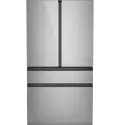 CJE23DM5WS5 GE Cafe 23 Cu Ft 4-Door French Door Refrigerator - Counter Depth Platinum Glass