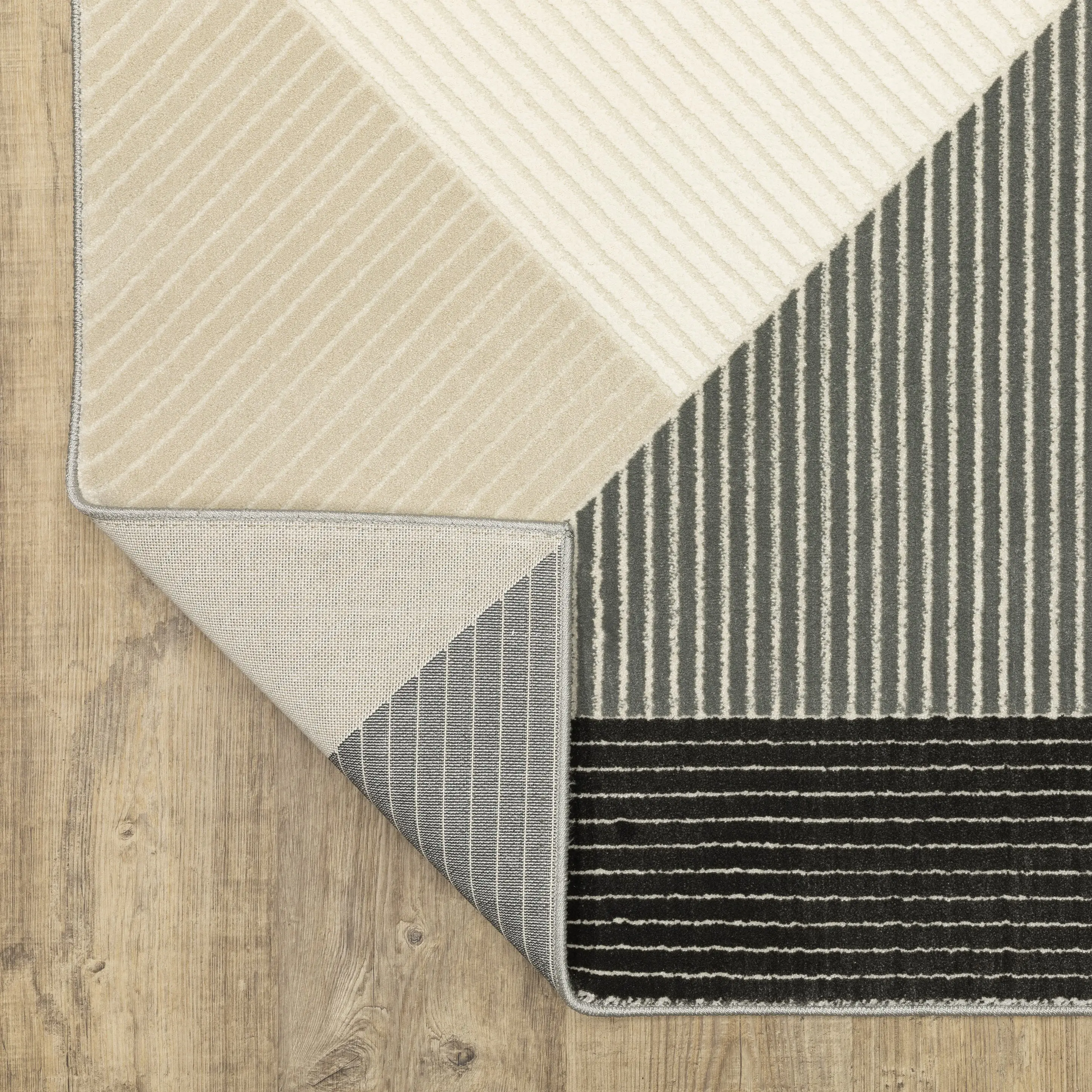 Raylan 5 x 8 Geometric Black Area Rug-5