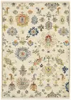 Lucca 8 x 11 Flower Garden Ivory Area Rug