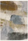 Hayden 5 x 8 Modern Beige and Rust Area Rug