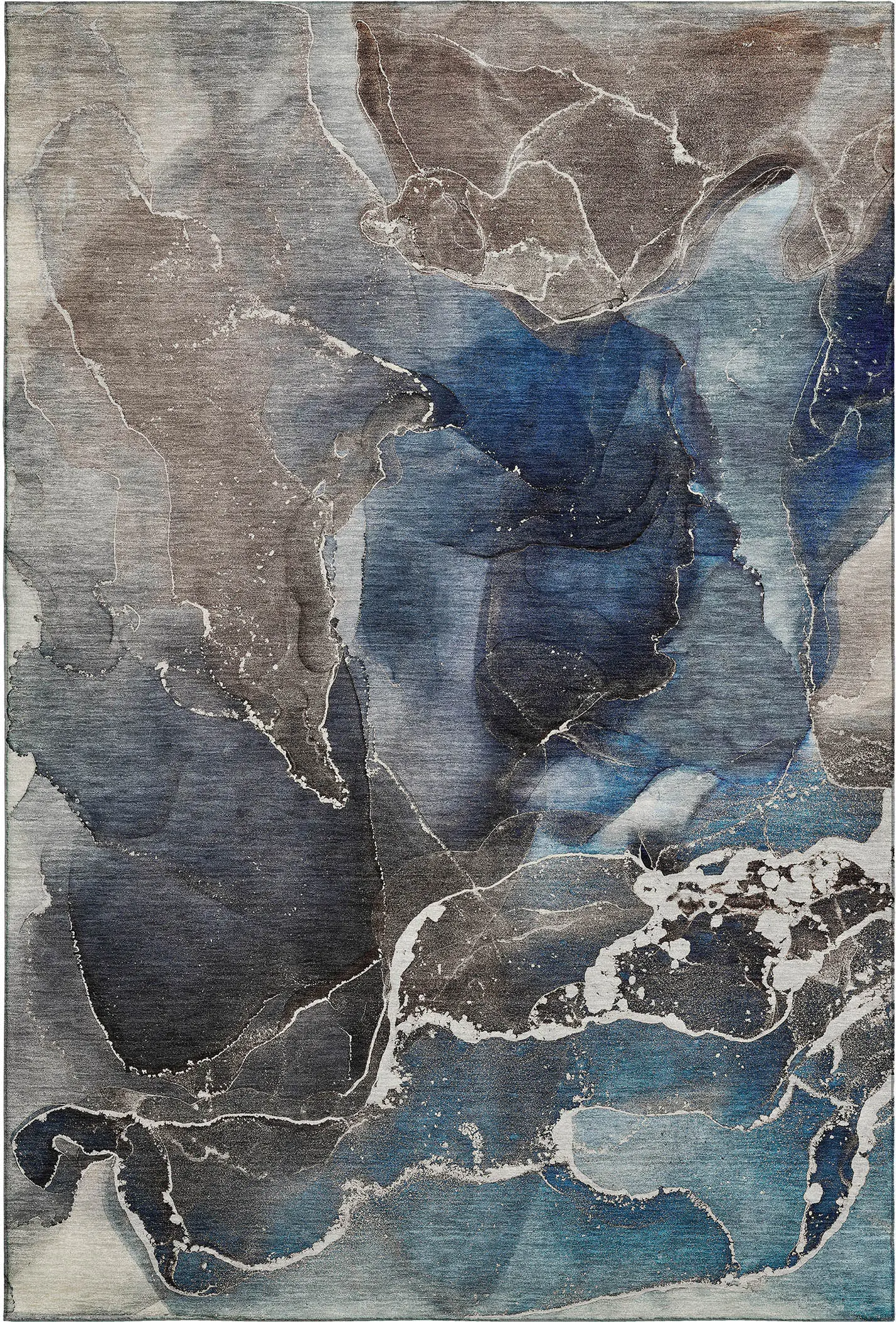OY3BU5X8/ODYSSEY/OY3-BLUE/5X7 Odyssey 5 x 8 Blue Luxury Area Rug-1