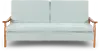 Olaf Seafoam Blue Split-Back Convertible Sleeper Sofa