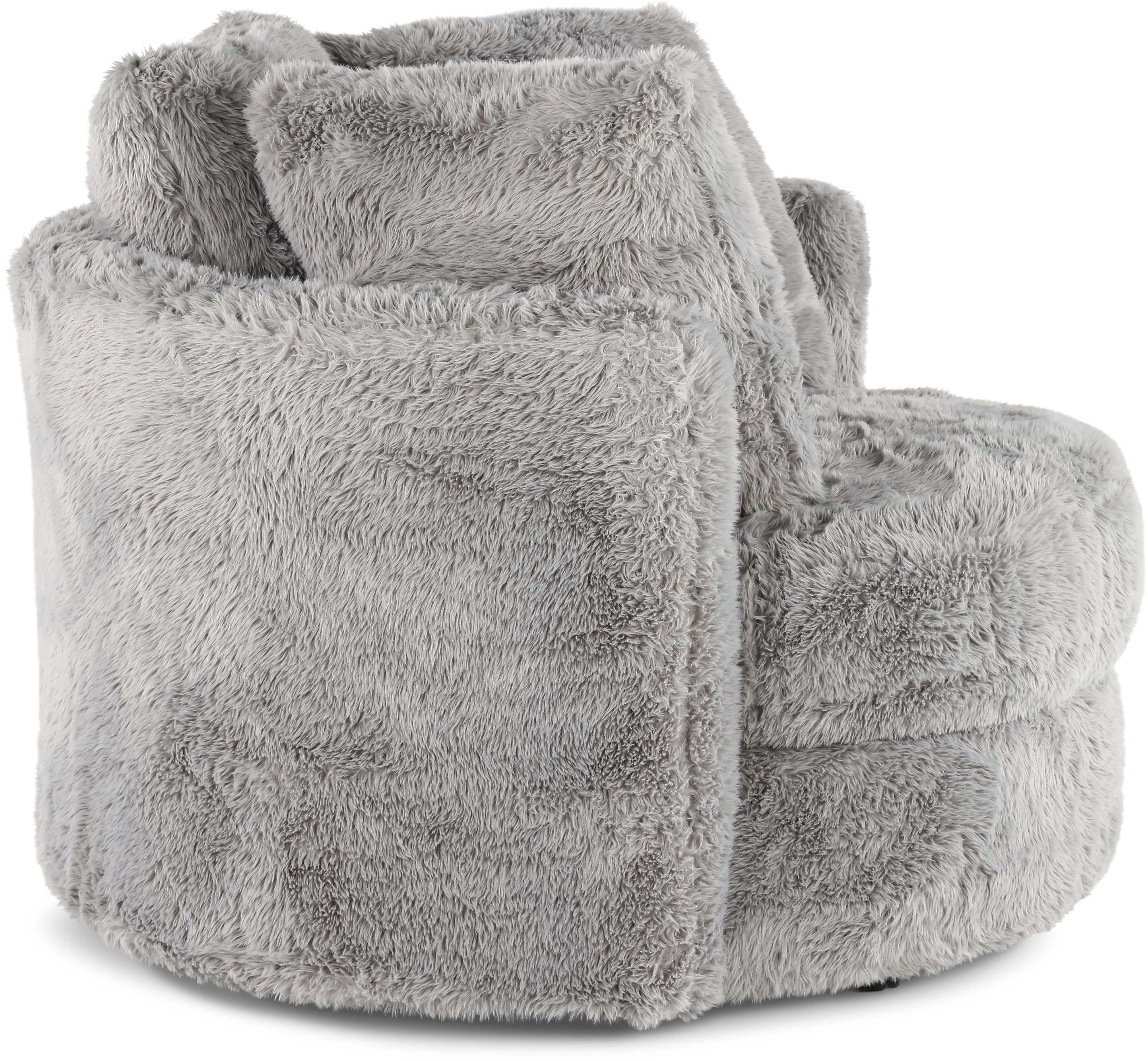 Rebecca Dove Fur Swivel Chair-6