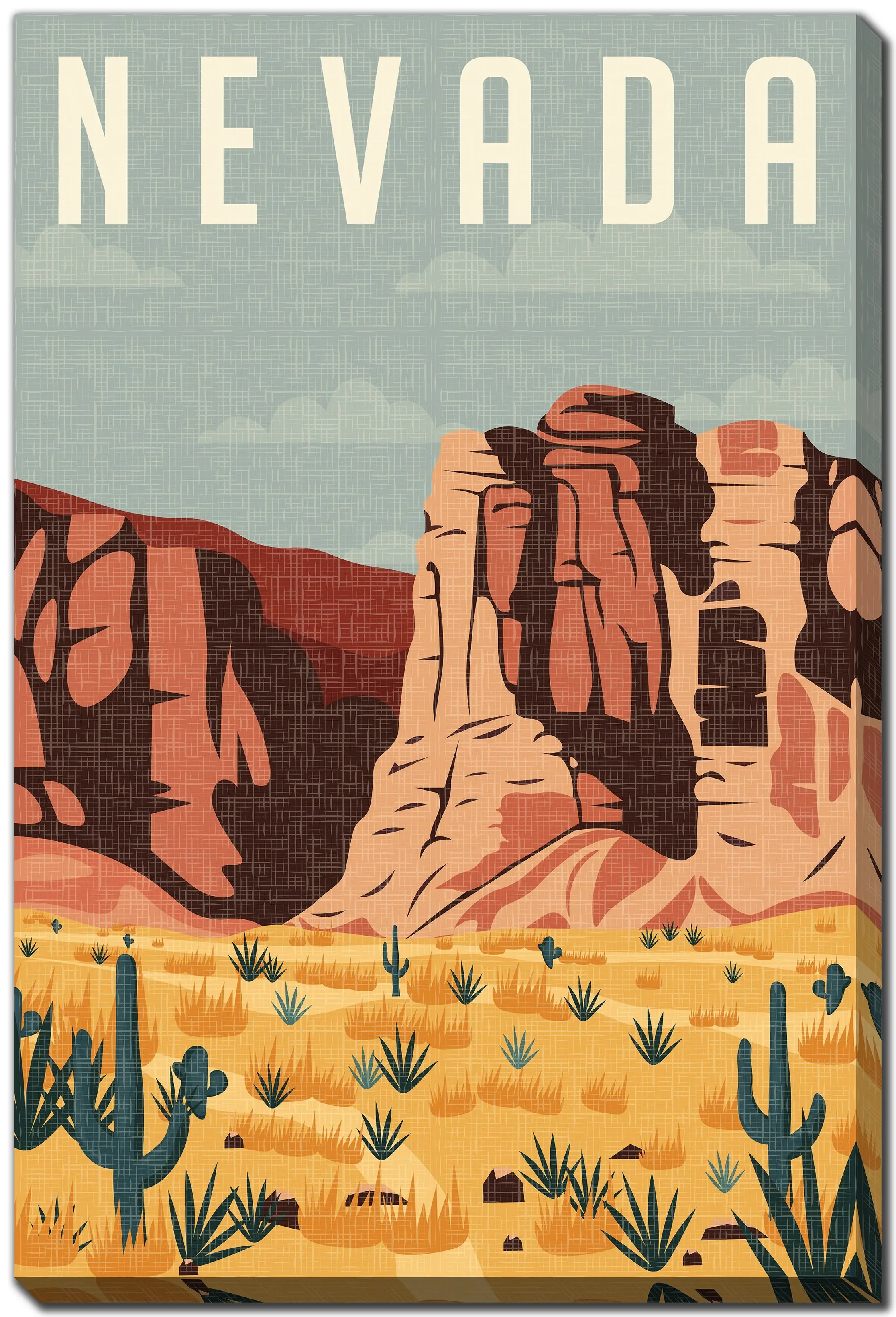 Nevada Postcard Wall Art-1
