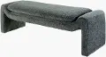 CASD001-186018 Cascadia Teal Curved Bench