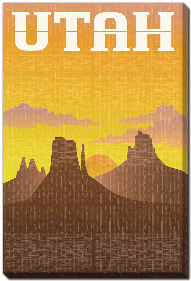 Utah Postcard Wall Art