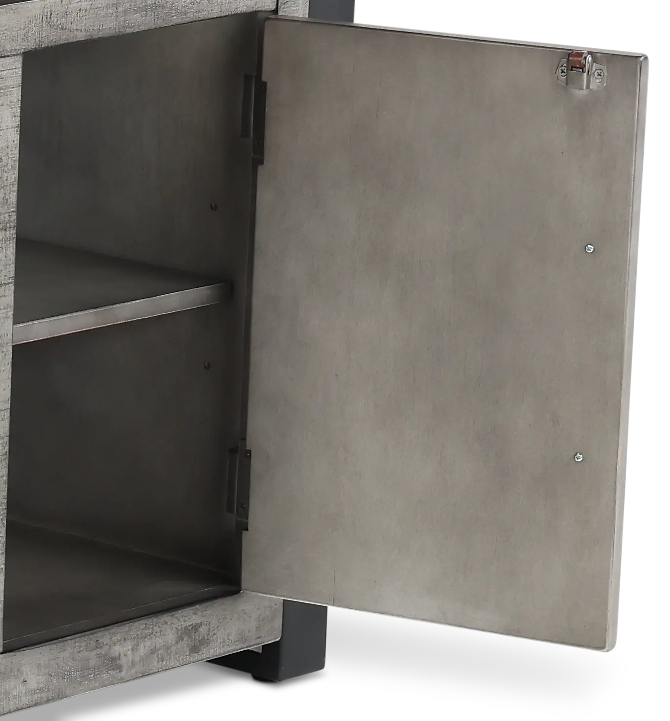 Ferrand Gray 78 Crystal Fireplace TV Stand-9