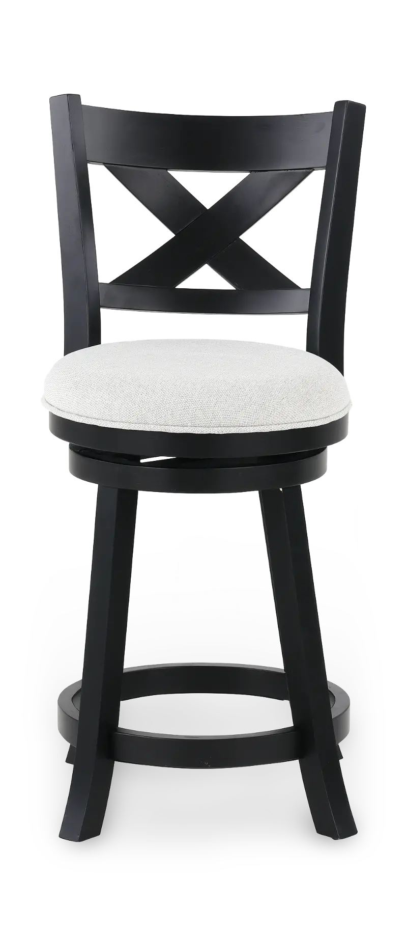 Kipper Black Counter Height Swivel Pub Stool