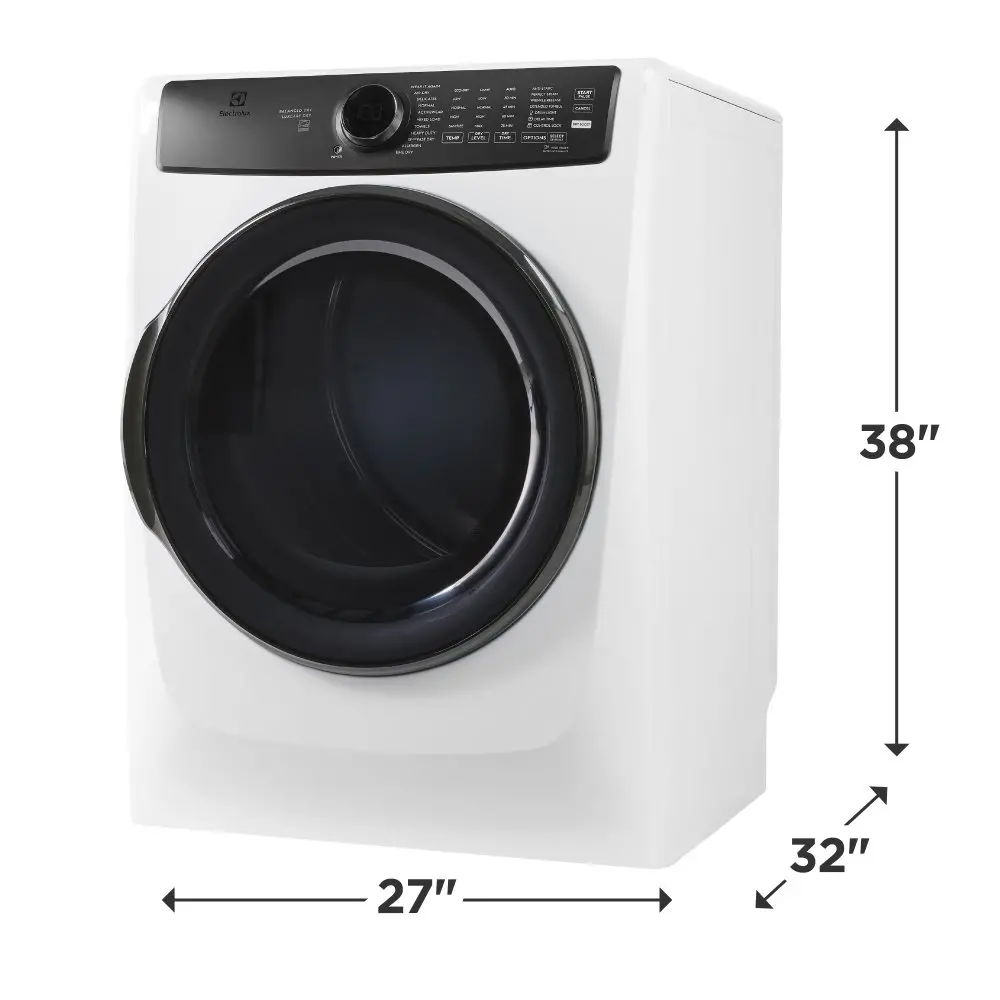 ELFE7738AW Electrolux 8 Cu Ft Electric Dryer - White-3