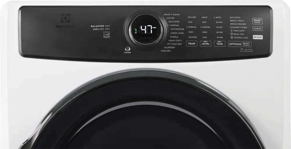 ELFE7738AW Electrolux 8 Cu Ft Electric Dryer - White-5