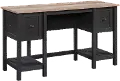 Raven Oak Black Student Desk