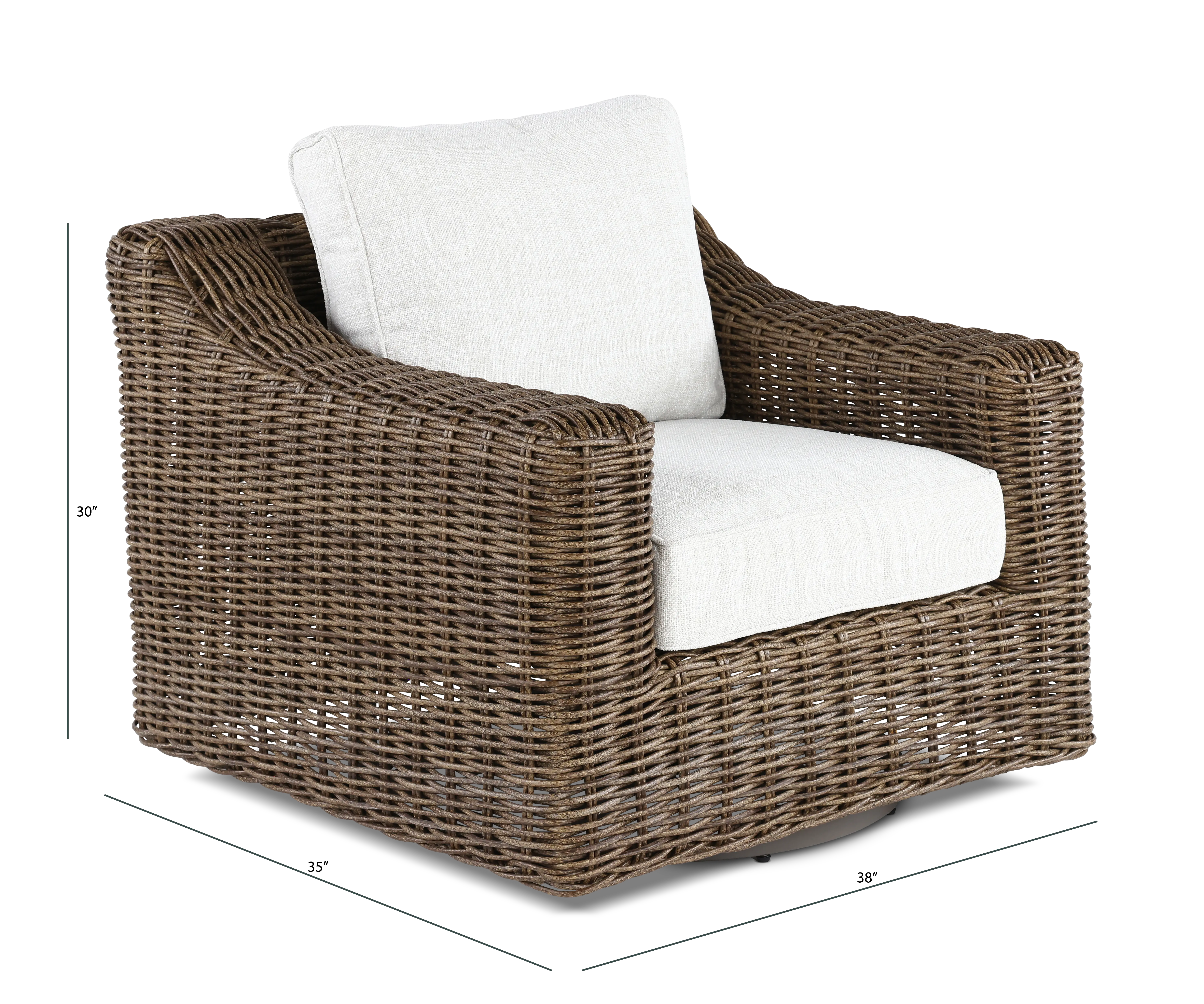 Carter Brown and Beige Motion Lounge Patio Chair-3