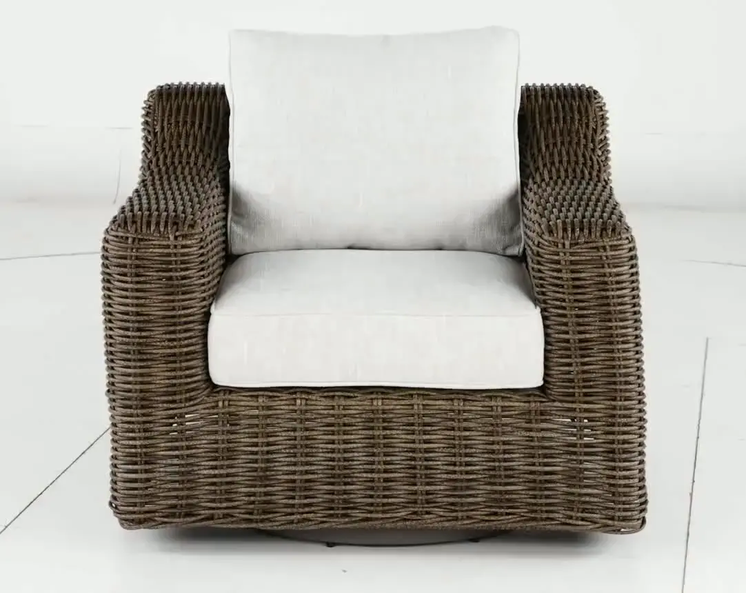 Carter Brown and Beige Motion Lounge Patio Chair-5