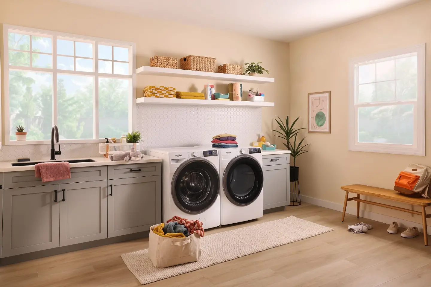 WGD5720RW Whirlpool 7.4 Cu Ft Smart Gas Dryer - White-2