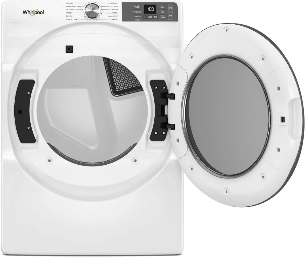 WGD5720RW Whirlpool 7.4 Cu Ft Smart Gas Dryer - White-5