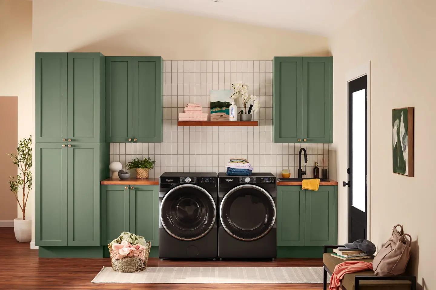 WGD6720RU Whirlpool 7.4 Cu Ft Smart Gas Dryer with Steam - Volcano Black-2