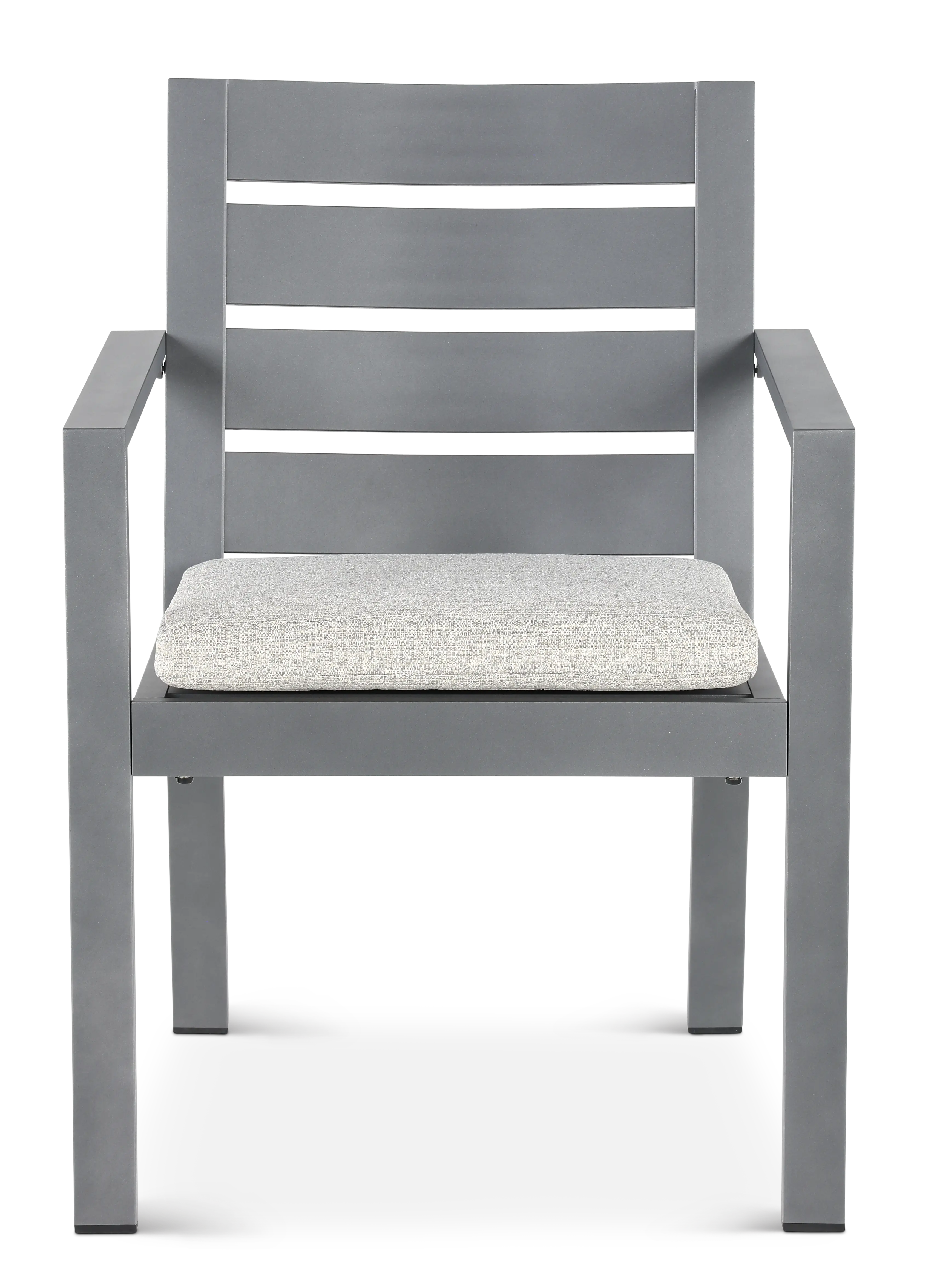 Gibraltar Gray and Beige Patio Dining Chair-4