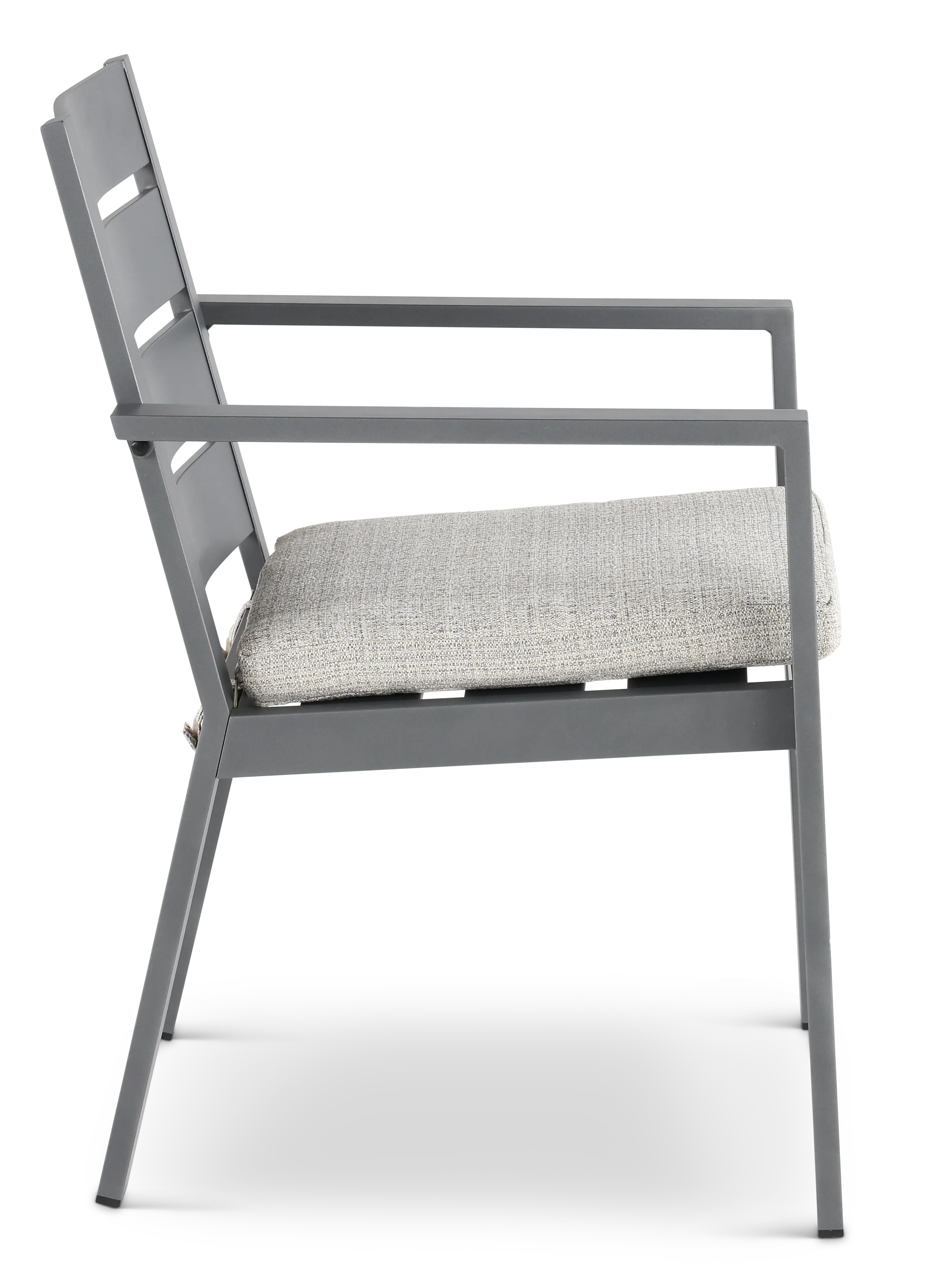 Gibraltar Gray and Beige Patio Dining Chair-6