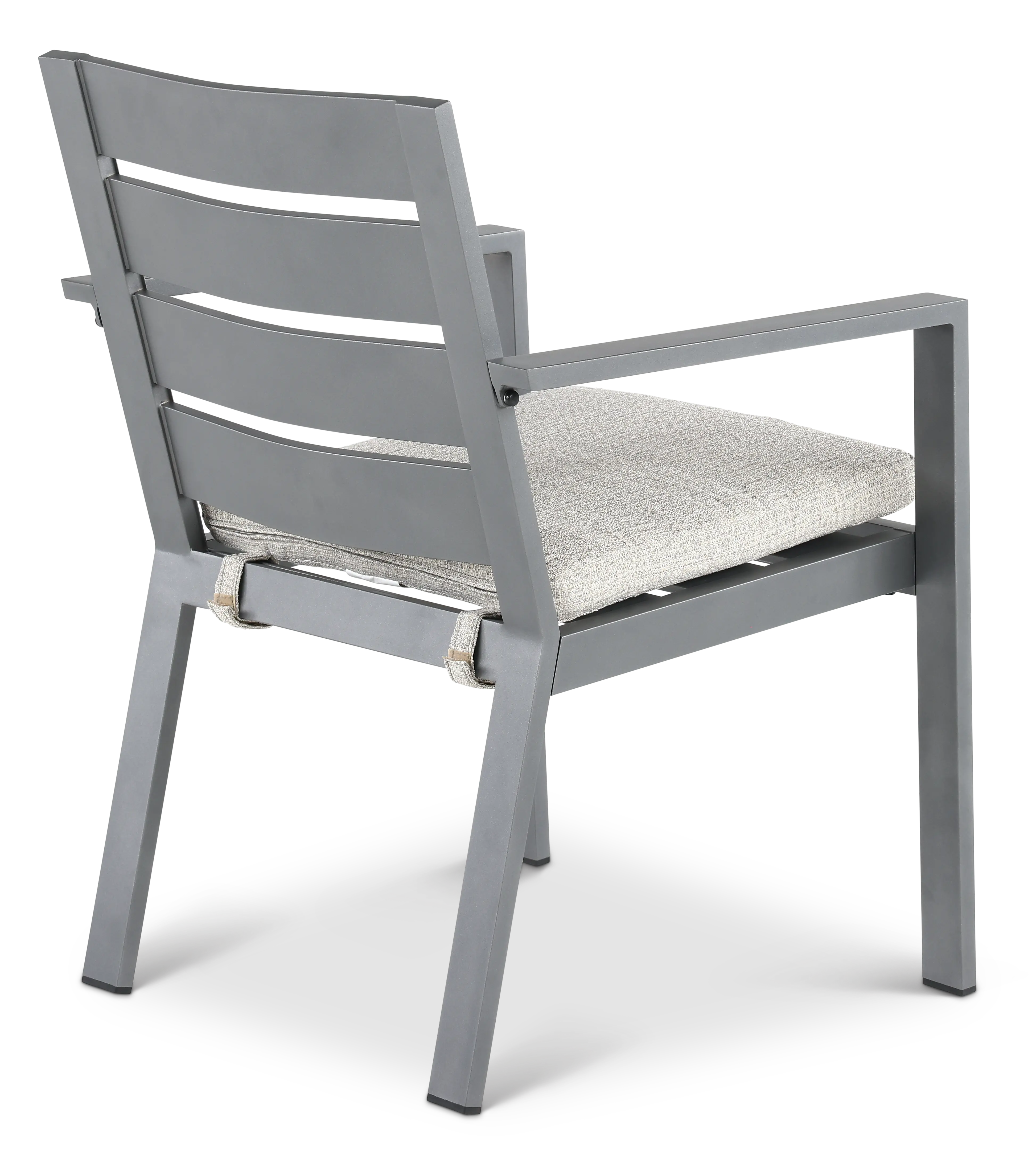 Gibraltar Gray and Beige Patio Dining Chair-7