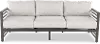 Luca Beige and Black Patio Sofa