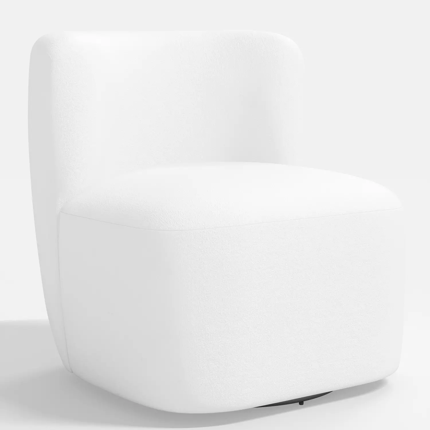 20-10VLVWHT Neko Velvet White Swivel Chair-1