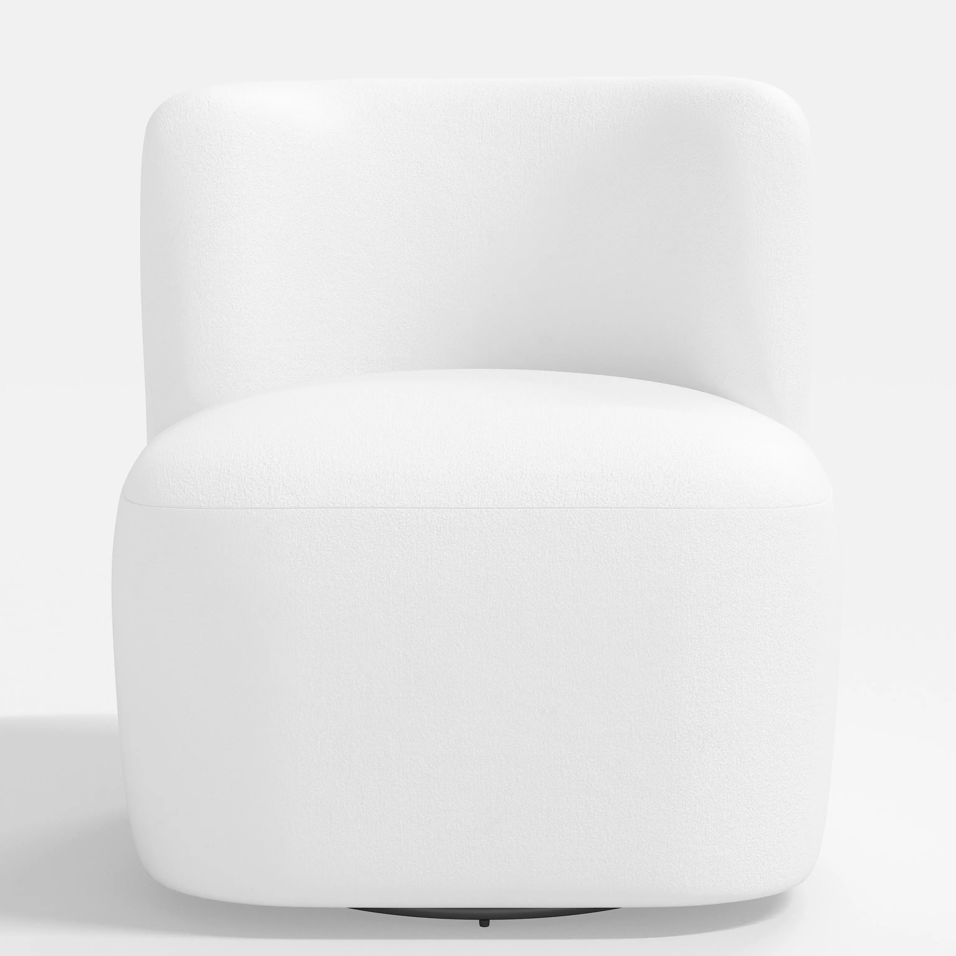 20-10VLVWHT Neko Velvet White Swivel Chair-4