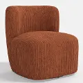 20-10CRVLRST Neko Corded Velvet Rust Swivel Chair