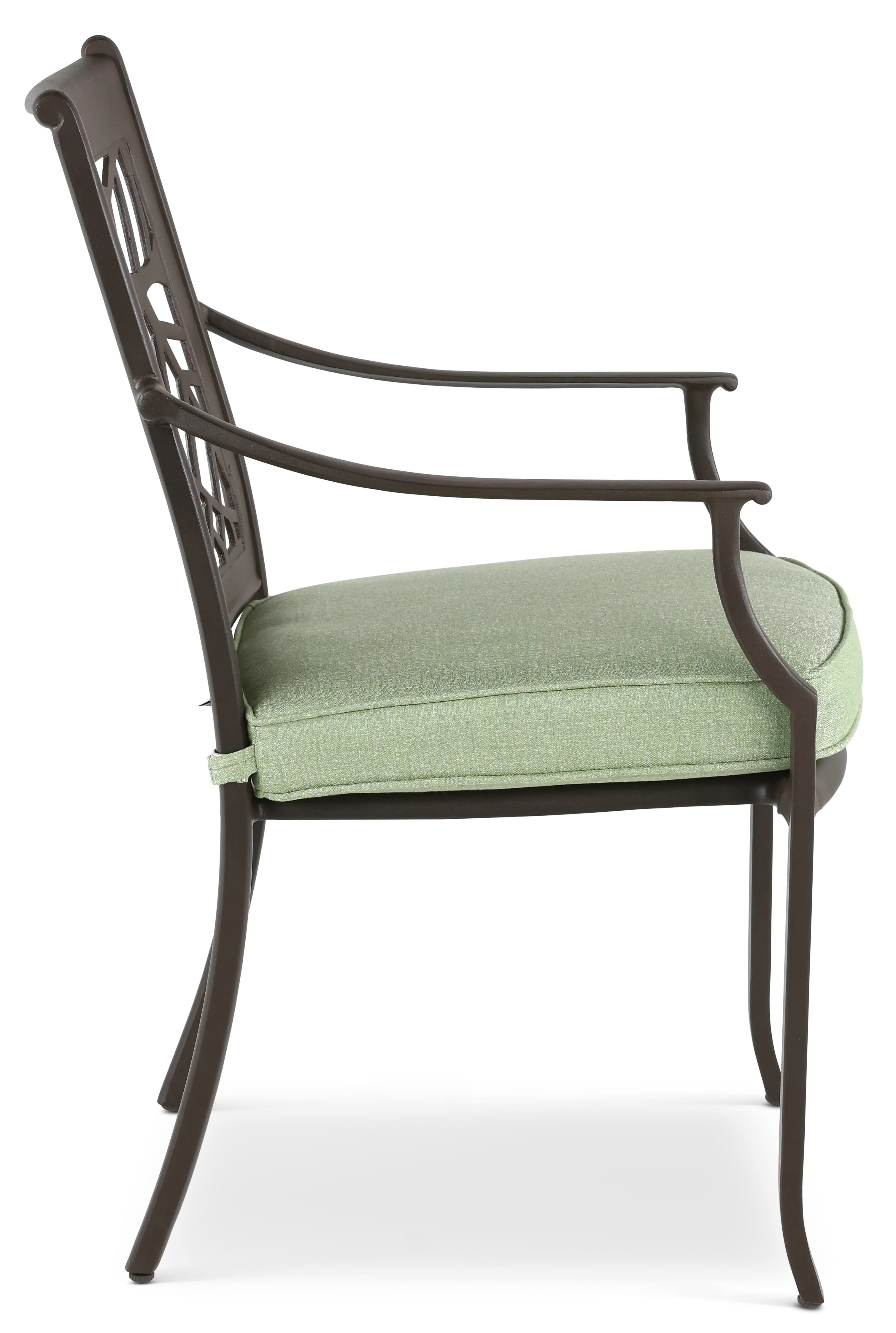 AAM01200P04 Thurston Gray and Green Patio Dining Chair-6
