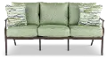 AAR01006P02 Thurston Gray and Green Patio Sofa