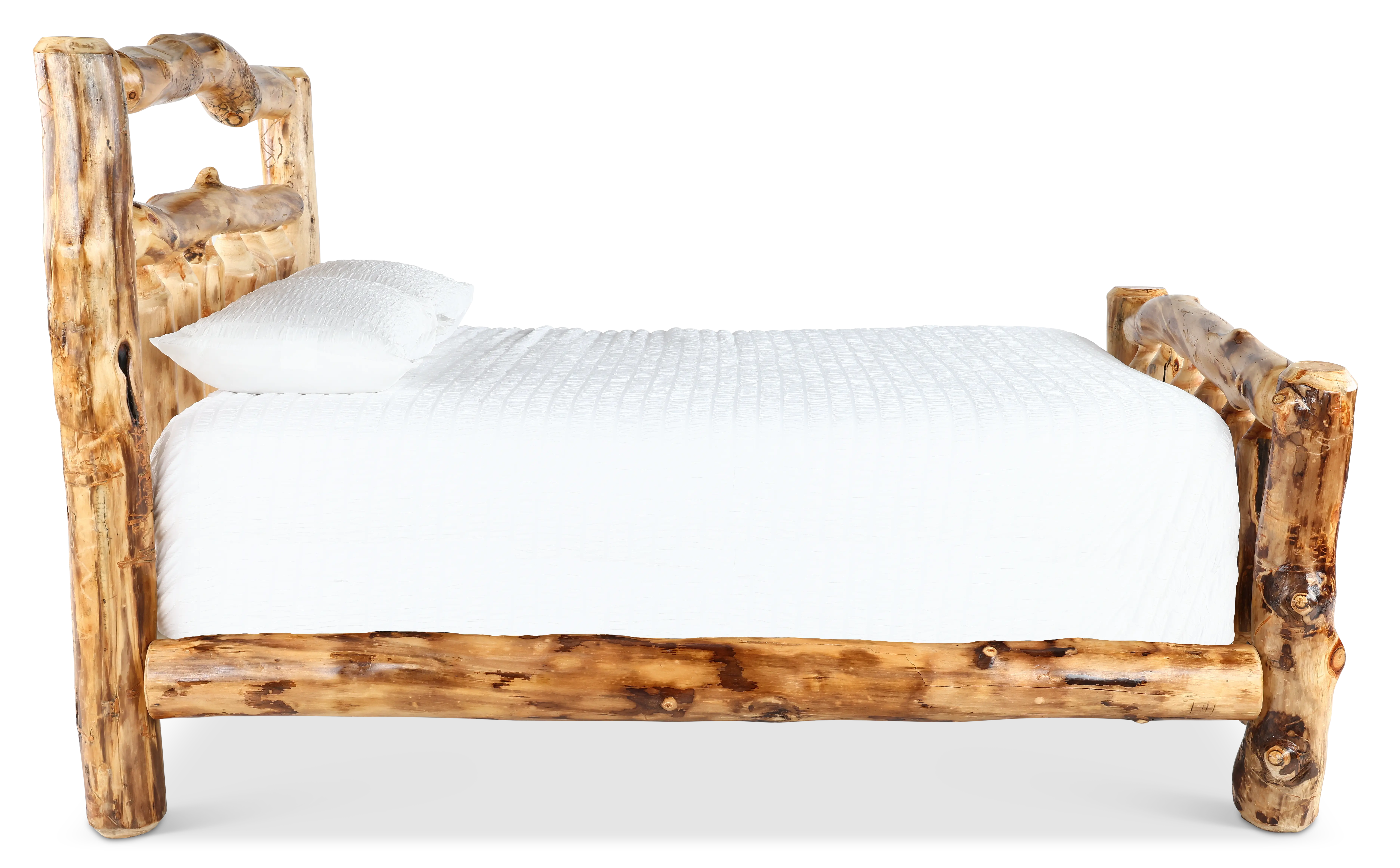 Aspen Natural Log King Bed-6