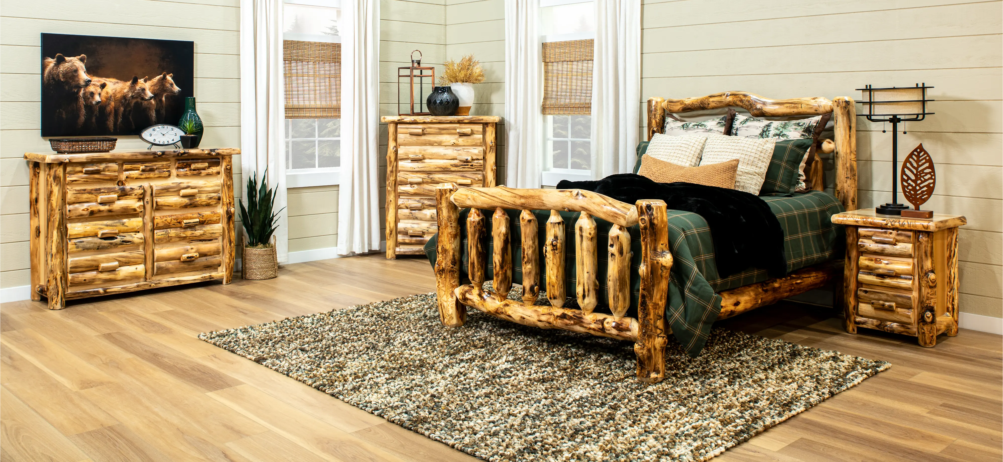 Aspen Natural Log Nightstand-11