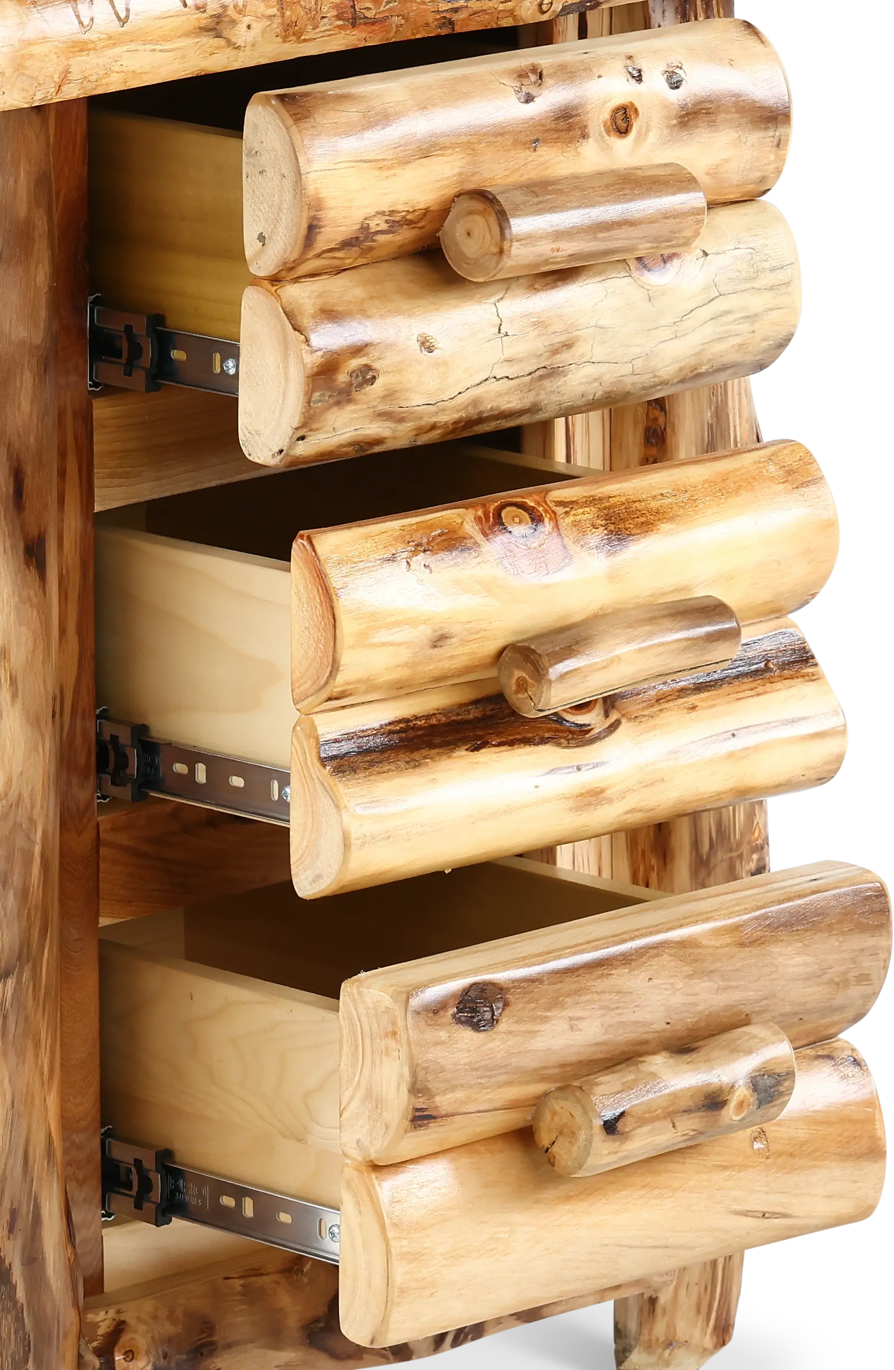 Aspen Natural Log Nightstand-7