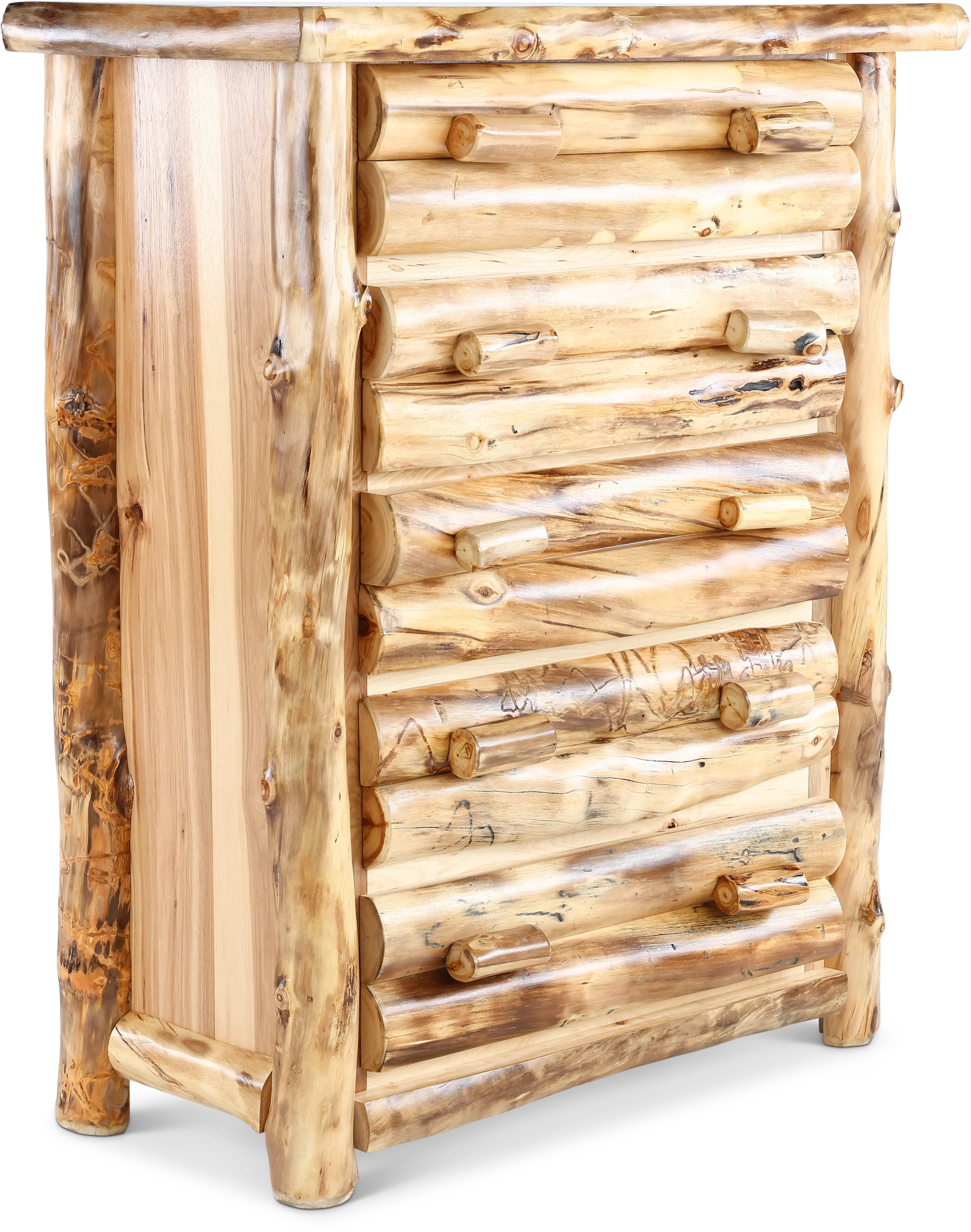 Aspen Natural Log Chest of Drawers-4