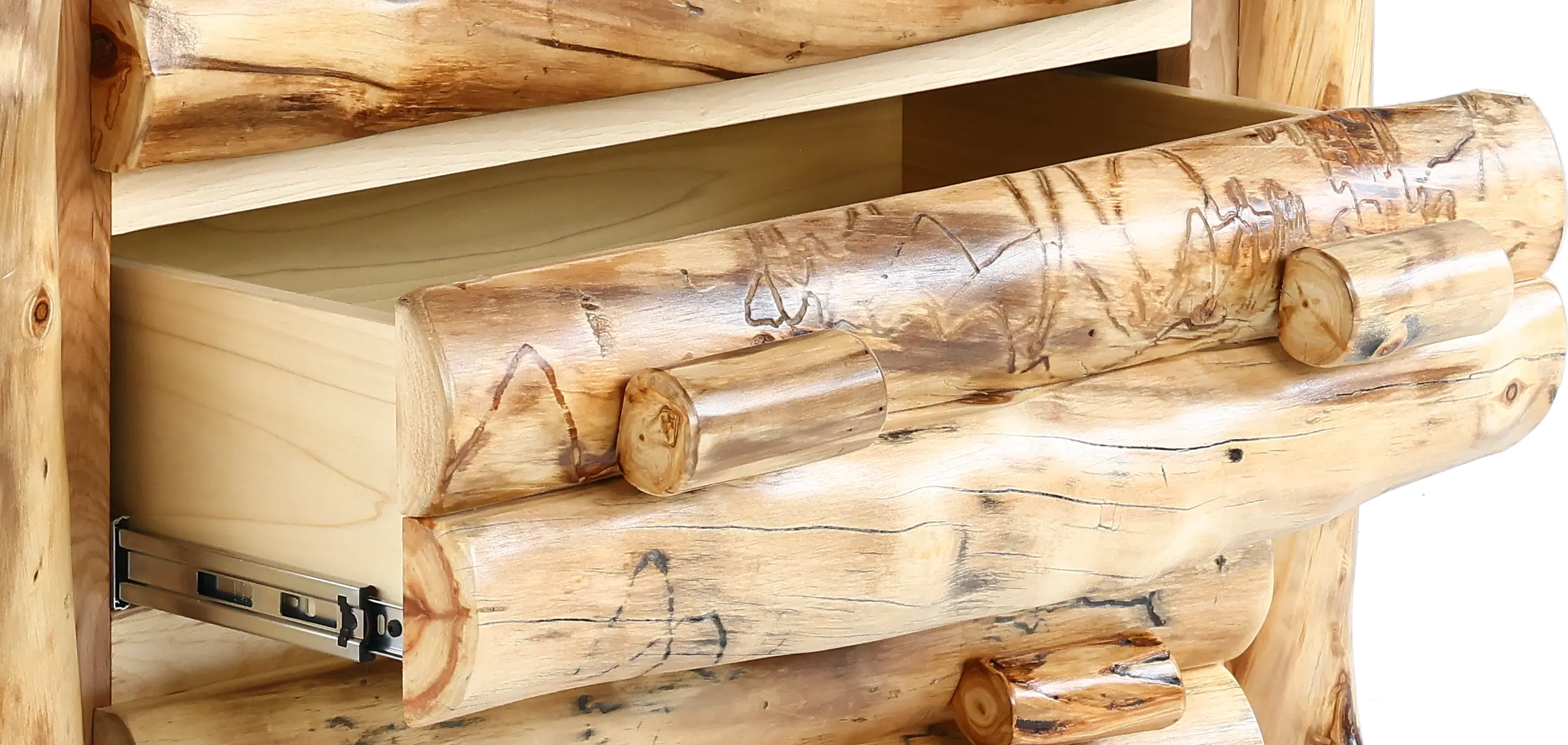 Aspen Natural Log Chest of Drawers-7