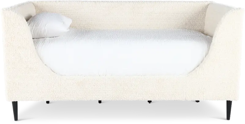 Reese Off-White Twin Upholstered Daybed
