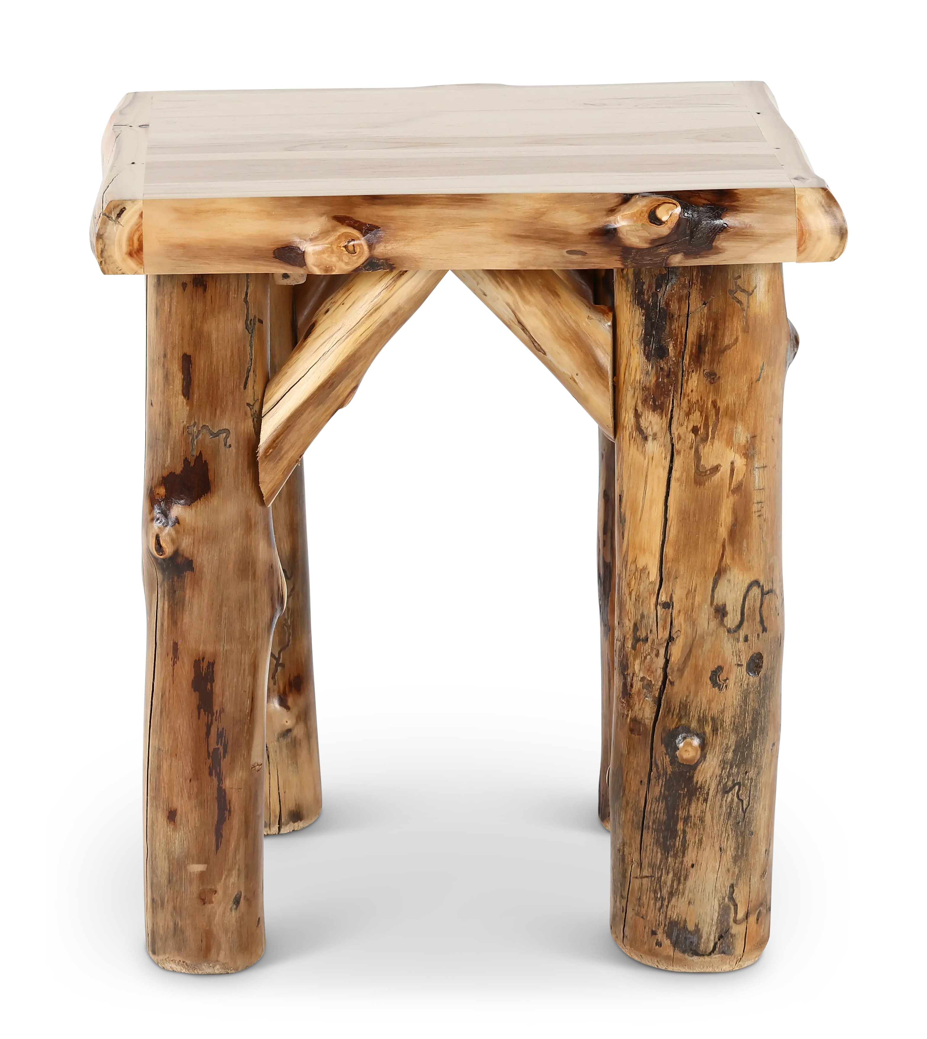 Aspen Natural Log End Table-5