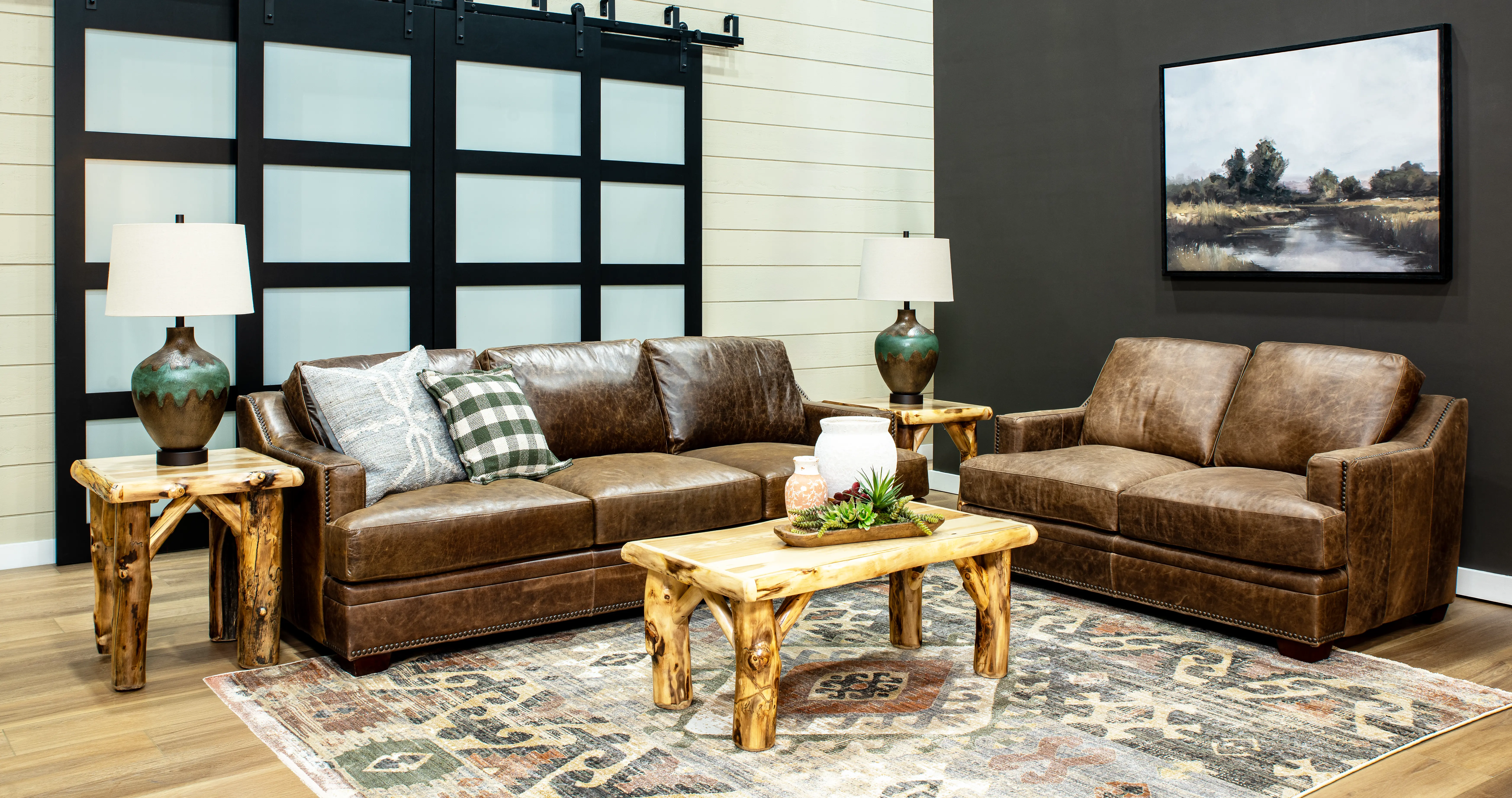 Aspen Natural Log End Table-2