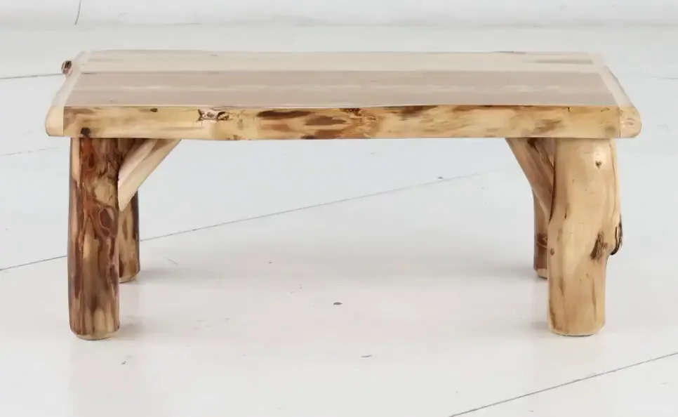 Aspen Natural Log Coffee Table-5