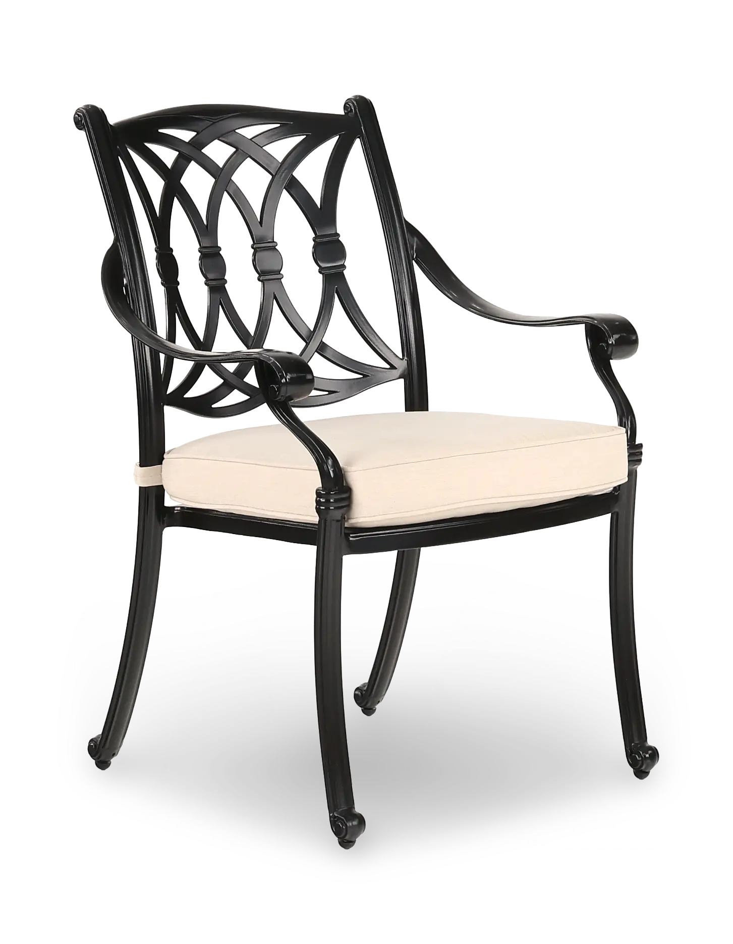 Montreal Beige Patio Dining Armchair-1