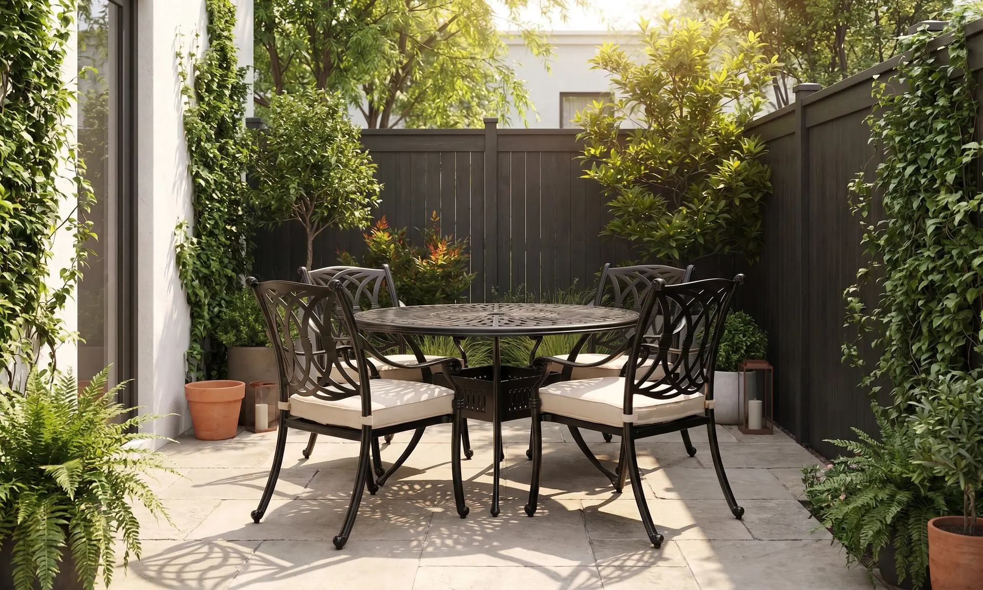 Montreal Beige Patio Dining Armchair-2