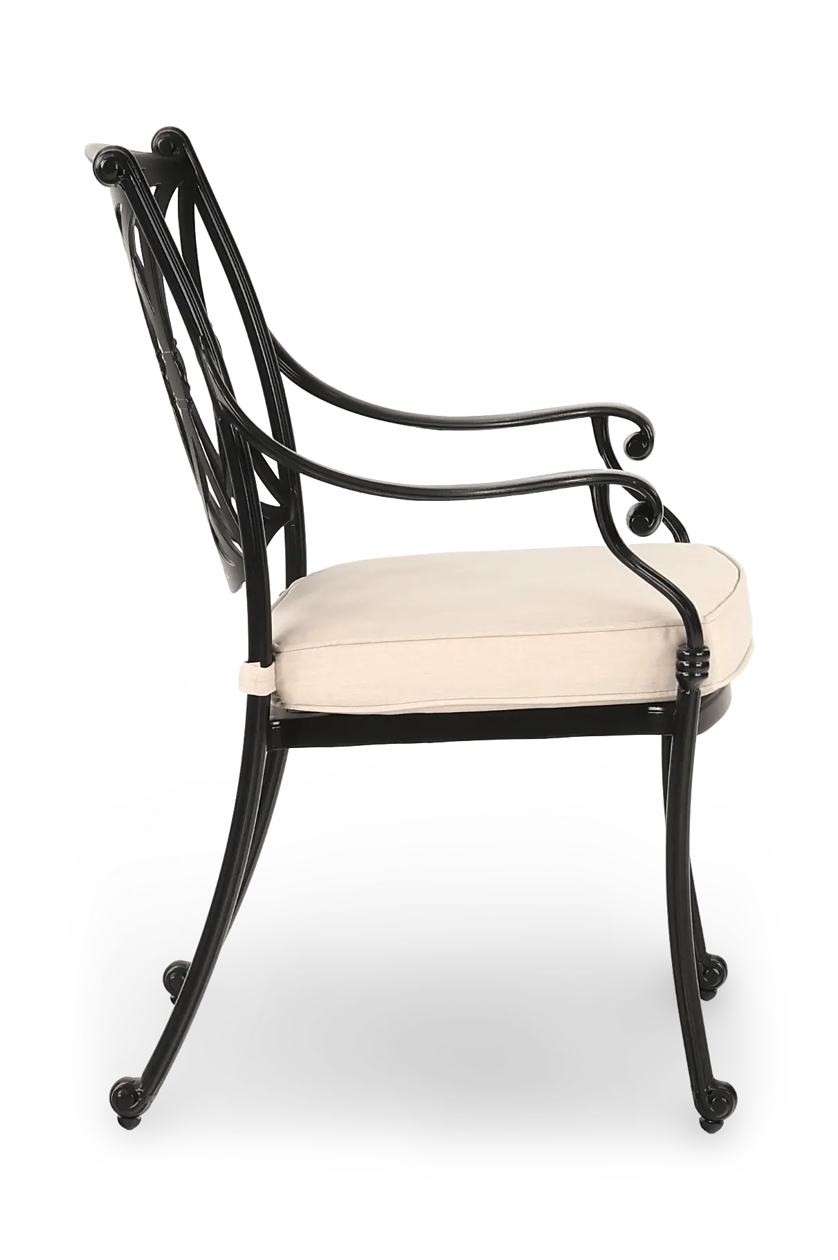 Montreal Beige Patio Dining Armchair-5