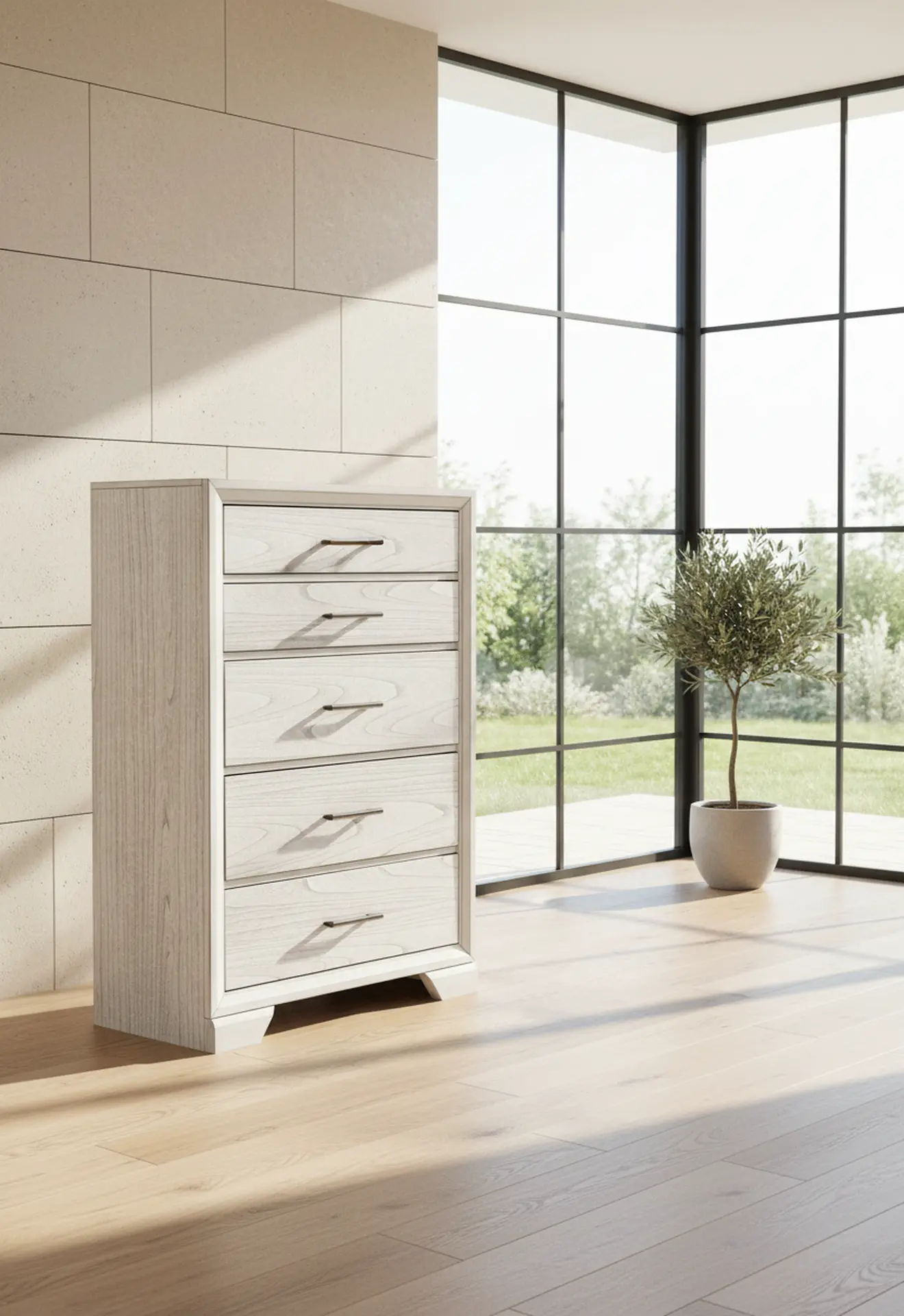 Jace White Chest of Drawers-2