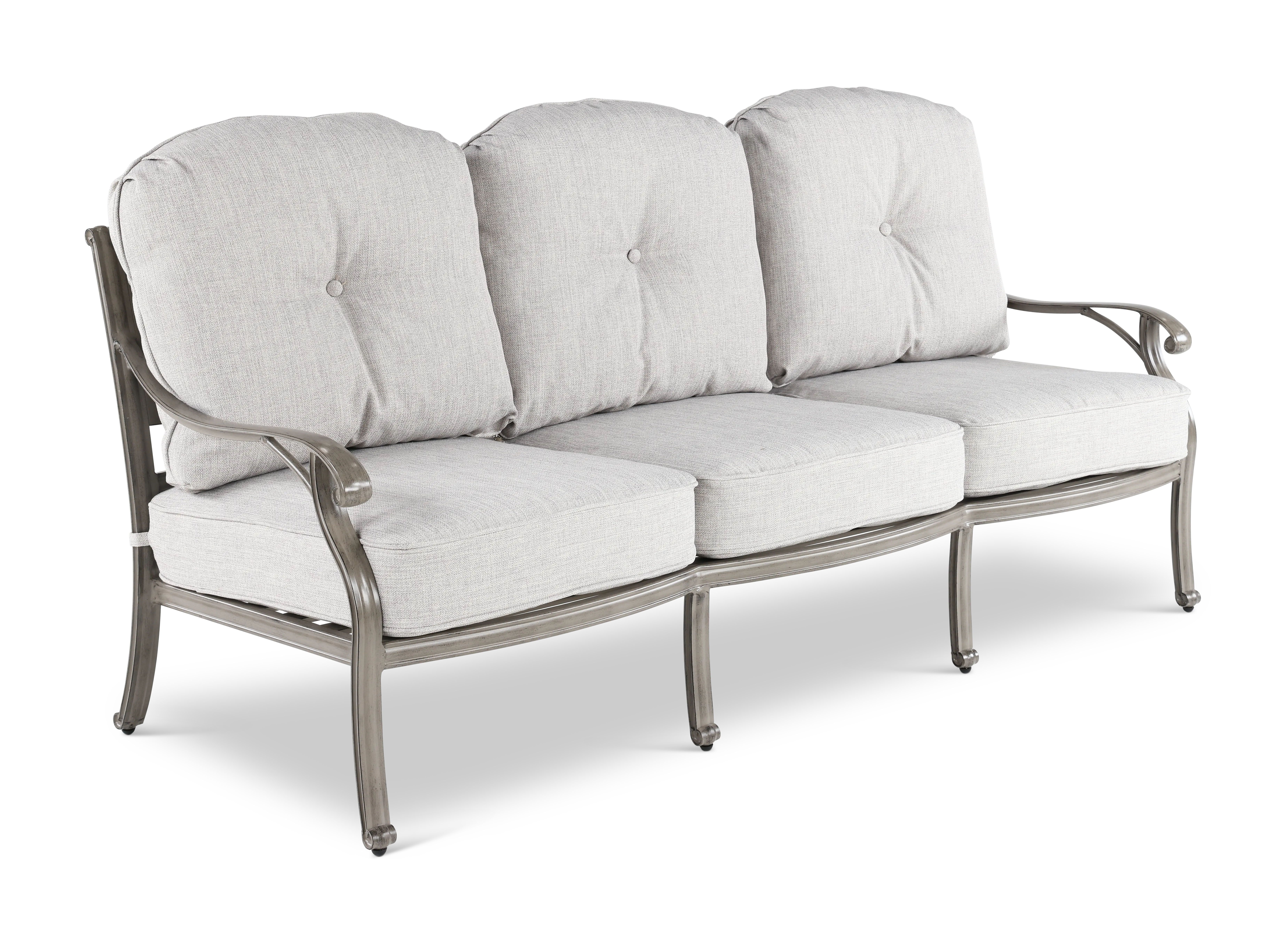 Macan Gray and Off White Patio Sofa-1