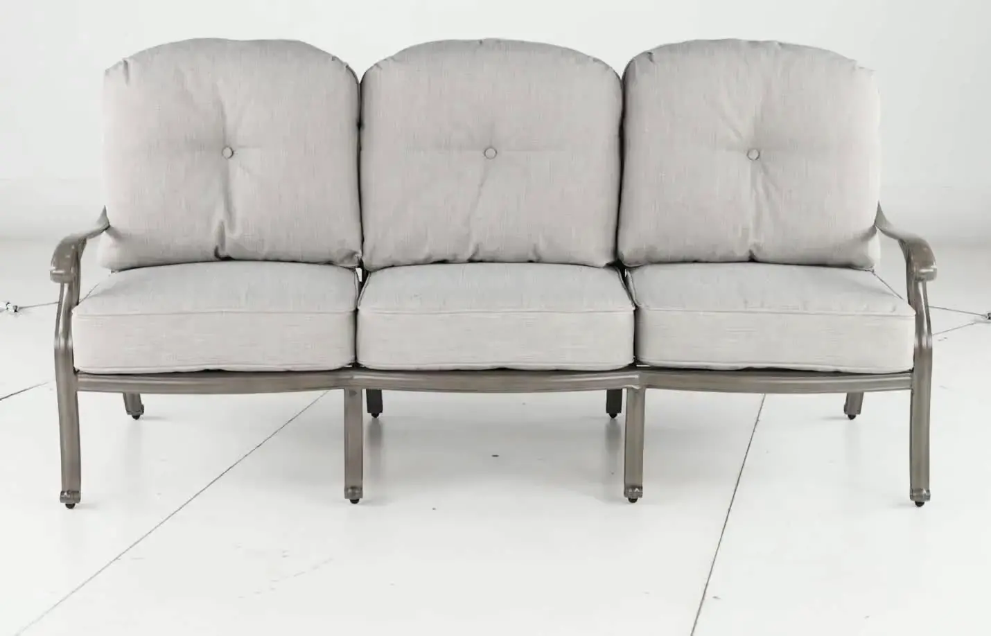 Macan Gray and Off White Patio Sofa-5