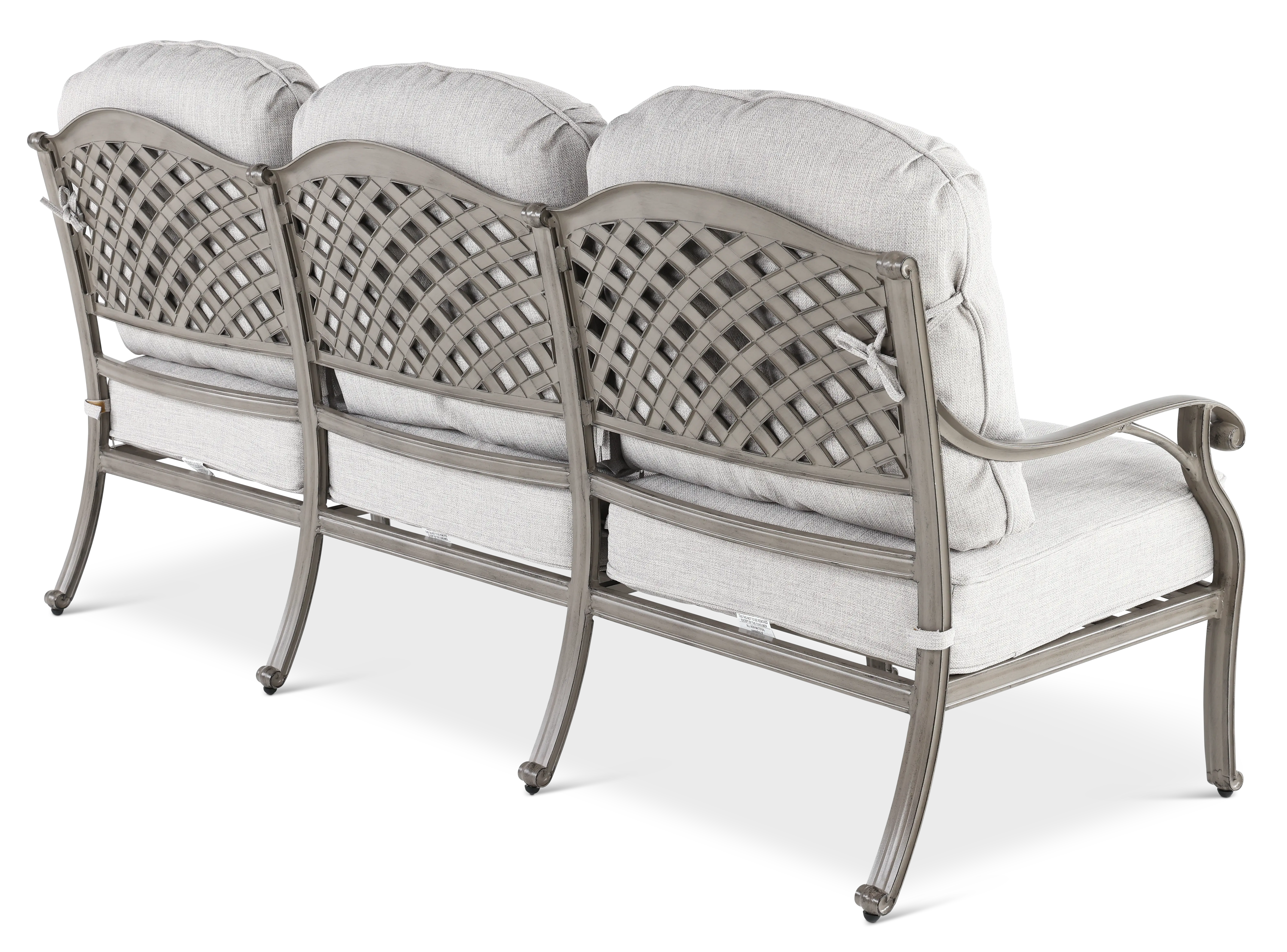 Macan Gray and Off White Patio Sofa-7