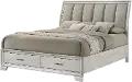 Jace White King Storage Bed