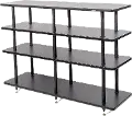 Solidsteel Black Vinyl Record Storage and AV Rack