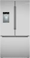 B36FD10ENS Bosch 100 Series 26 Cu Ft French Door Refrigerator - Stainless Steel