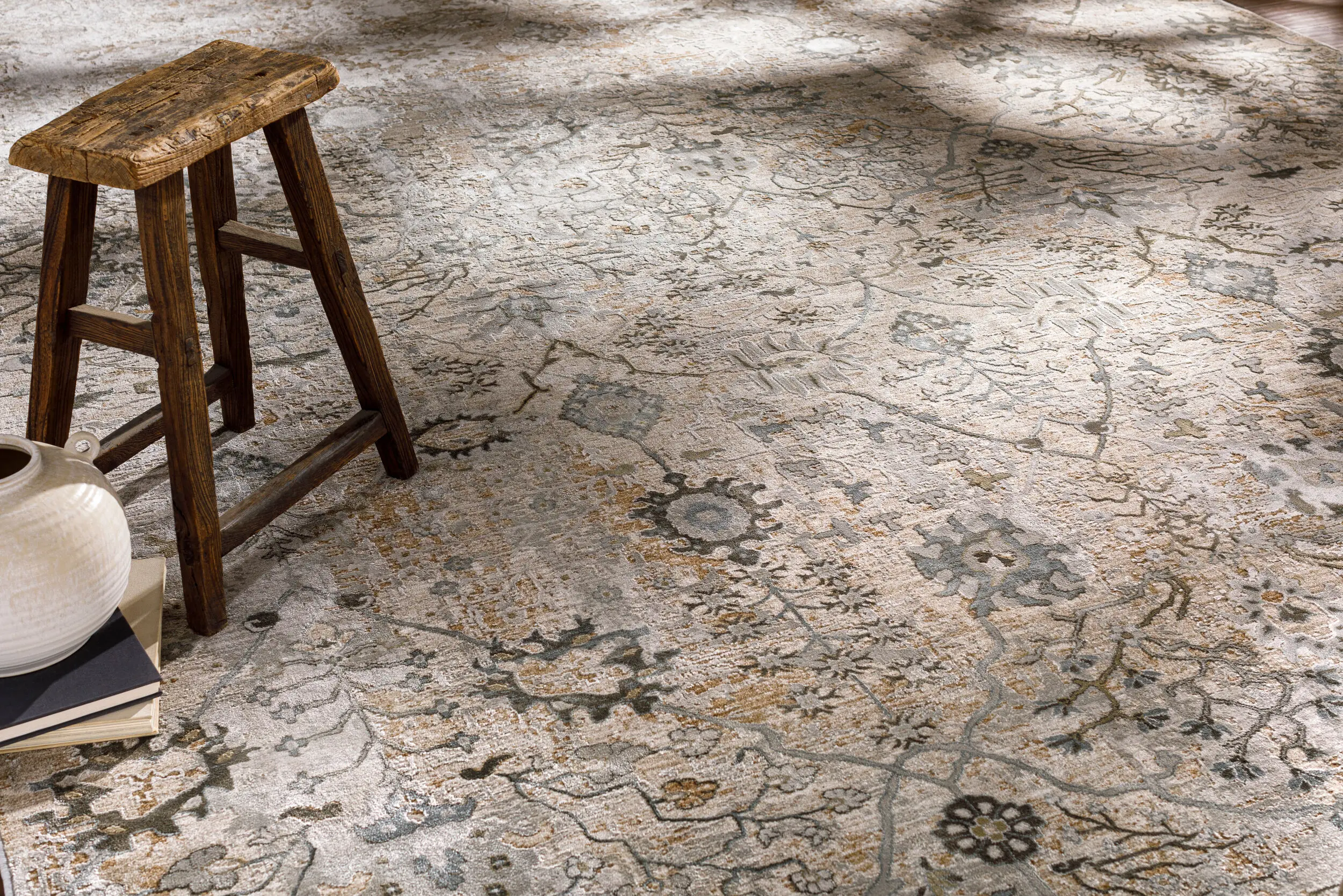BWK2311-575 Brunswick 5 x 8 Taupe Rug-3