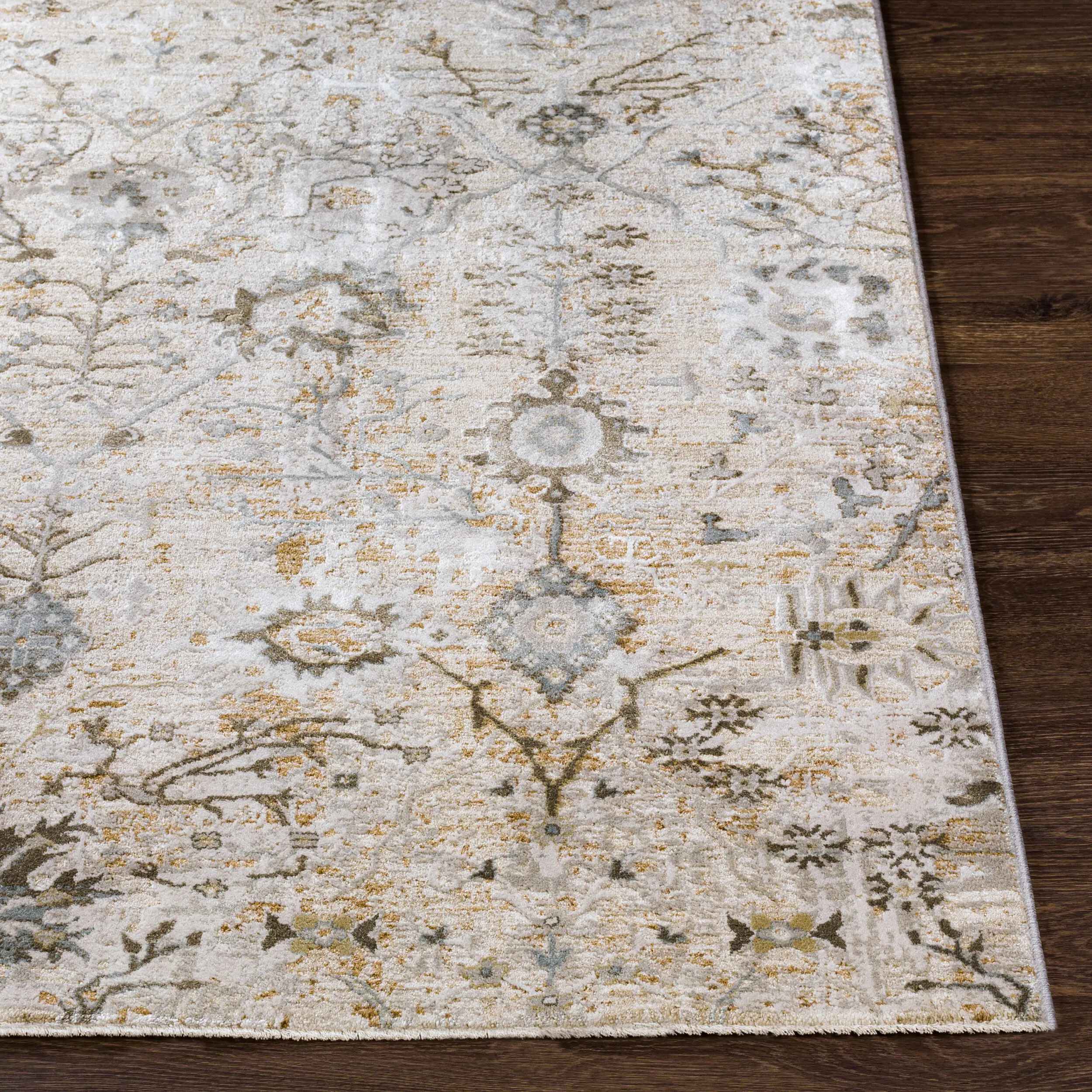 BWK2311-575 Brunswick 5 x 8 Taupe Rug-5